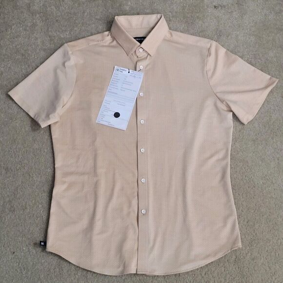 NWT Mizzen & Main Performance Shirt Mens M Casual Stretch Poly Button Up - Picture 7 of 13